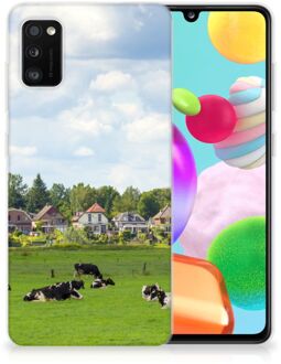 B2Ctelecom Backcover Soft Siliconen Hoesje Samsung Galaxy A41 Telefoon Hoesje Hollandse Koeien