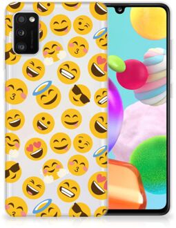 B2Ctelecom Backcover Soft Siliconen Hoesje Samsung Galaxy A41 Telefoon Hoesje Super als Cadeautjes voor Meisjes Emoji