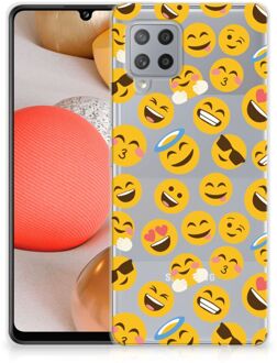 B2Ctelecom Backcover Soft Siliconen Hoesje Samsung Galaxy A42 Telefoon Hoesje Super als Cadeautjes voor Meisjes Emoji