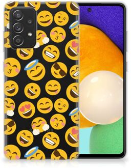 B2Ctelecom Backcover Soft Siliconen Hoesje Samsung Galaxy A52 (5G/4G) Telefoon Hoesje Super als Cadeautjes voor Meisjes Emoji