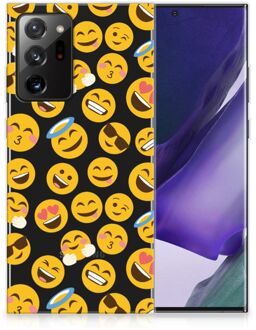 B2Ctelecom Backcover Soft Siliconen Hoesje Samsung Galaxy Note20 Ultra Telefoon Hoesje Super als Cadeautjes voor Meisjes Emoji