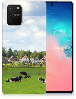 B2Ctelecom Backcover Soft Siliconen Hoesje Samsung Galaxy S10 Lite Telefoon Hoesje Hollandse Koeien