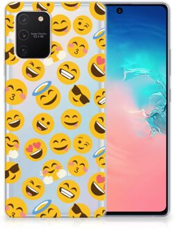 B2Ctelecom Backcover Soft Siliconen Hoesje Samsung Galaxy S10 Lite Telefoon Hoesje Super als Cadeautjes voor Meisjes Emoji