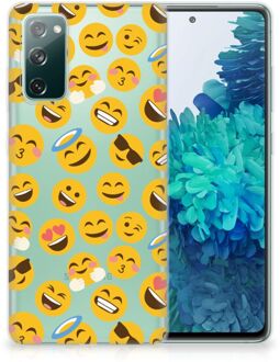 B2Ctelecom Backcover Soft Siliconen Hoesje Samsung Galaxy S20 FE Telefoon Hoesje Super als Cadeautjes voor Meisjes Emoji