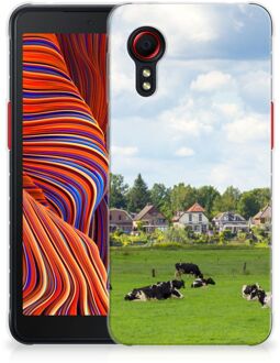 B2Ctelecom Backcover Soft Siliconen Hoesje Samsung Galaxy Xcover 5 Telefoon Hoesje Hollandse Koeien