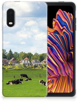 B2Ctelecom Backcover Soft Siliconen Hoesje Samsung Xcover Pro Telefoon Hoesje Hollandse Koeien