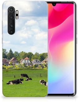 B2Ctelecom Backcover Soft Siliconen Hoesje Xiaomi Mi Note 10 Lite Telefoon Hoesje Hollandse Koeien