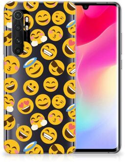 B2Ctelecom Backcover Soft Siliconen Hoesje Xiaomi Mi Note 10 Lite Telefoon Hoesje Super als Cadeautjes voor Meisjes Emoji