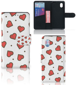 B2Ctelecom Beschermhoes Alcatel 1B (2020) Telefoonhoesje Cadeau voor Vriendin Hearts