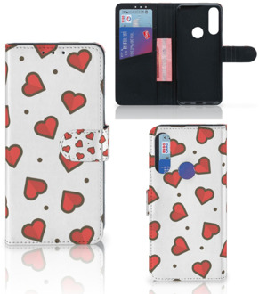 B2Ctelecom Beschermhoes Alcatel 1S 2020 Telefoonhoesje Cadeau voor Vriendin Hearts