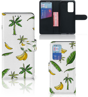 B2Ctelecom Beschermhoes Huawei P40 Pro Telefoonhoesje Banana Tree