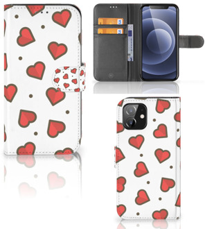 B2Ctelecom Beschermhoes iPhone 12 | 12 Pro (6.1") Telefoonhoesje Cadeau voor Vriendin Hearts