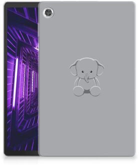 B2Ctelecom Beschermhoes Lenovo Tab M10 Plus Silicone Case Baby Olifant met doorzichte zijkanten