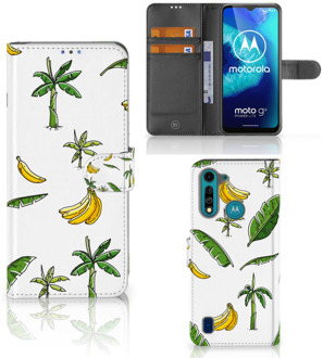 B2Ctelecom Beschermhoes Motorola G8 Power Lite Flip Case Banana Tree