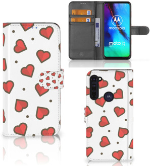 B2Ctelecom Beschermhoes Motorola Moto G Pro Telefoonhoesje Cadeau voor Vriendin Hearts