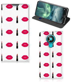 B2Ctelecom Beschermhoes Nokia 3.4 Telefoonhoesje Lipstick Kiss