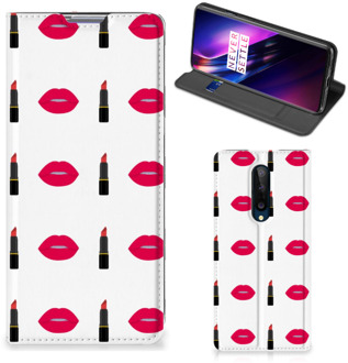 B2Ctelecom Beschermhoes OnePlus 8 Telefoonhoesje Lipstick Kiss