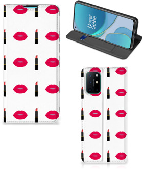 B2Ctelecom Beschermhoes OnePlus 8T Telefoonhoesje Lipstick Kiss