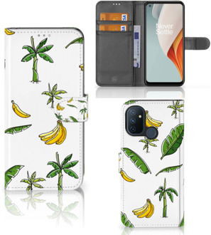 B2Ctelecom Beschermhoes OnePlus Nord N100 Flip Case Banana Tree