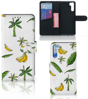 B2Ctelecom Beschermhoes OPPO A91 | Reno3 Flip Case Banana Tree