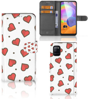 B2Ctelecom Beschermhoes Samsung Galaxy A31 Telefoonhoesje Cadeau voor Vriendin Hearts