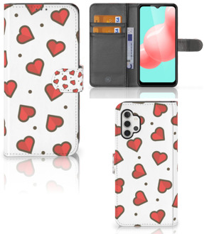 B2Ctelecom Beschermhoes Samsung Galaxy A32 5G Telefoonhoesje Cadeau voor Vriendin Hearts