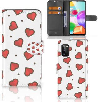 B2Ctelecom Beschermhoes Samsung Galaxy A41 Telefoonhoesje Cadeau voor Vriendin Hearts