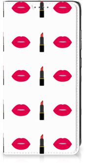 B2Ctelecom Beschermhoes Samsung Galaxy A52 Telefoonhoesje Lipstick Kiss