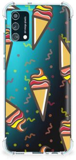 B2Ctelecom Beschermhoes Samsung Galaxy M02s | A02s Telefoon Hoesje met doorzichtige rand Icecream