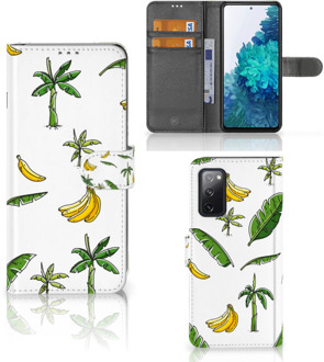 B2Ctelecom Beschermhoes Samsung Galaxy S20FE Flip Case Banana Tree