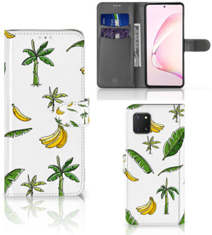 B2Ctelecom Beschermhoes Samsung Note 10 Lite Flip Case Banana Tree