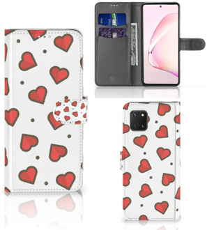 B2Ctelecom Beschermhoes Samsung Note 10 Lite Telefoonhoesje Cadeau voor Vriendin Hearts