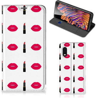 B2Ctelecom Beschermhoes Samsung Xcover Pro Telefoonhoesje Lipstick Kiss