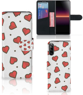 B2Ctelecom Beschermhoes Sony Xperia L4 Telefoonhoesje Cadeau voor Vriendin Hearts