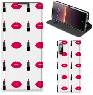 B2Ctelecom Beschermhoes Sony Xperia L4 Telefoonhoesje Lipstick Kiss