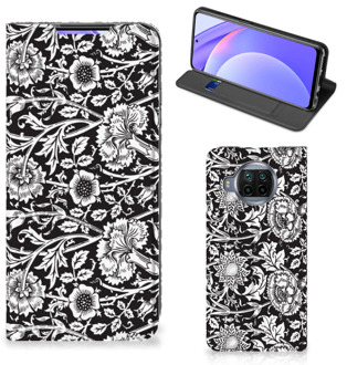 B2Ctelecom Beschermhoes Xiaomi Mi 10T Lite Smart Cover Zwart Bloemen