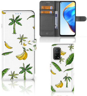 B2Ctelecom Beschermhoes Xiaomi Mi 10T Pro | Mi 10T Flip Case Banana Tree