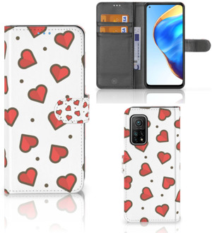 B2Ctelecom Beschermhoes Xiaomi Mi 10T Pro | Mi 10T Telefoonhoesje Cadeau voor Vriendin Hearts