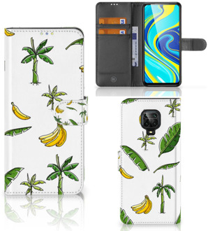 B2Ctelecom Beschermhoes Xiaomi Redmi Note 9 Pro | Note 9S Flip Case Banana Tree