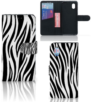 B2Ctelecom Beschermhoesje Alcatel 1B (2020) Smartphone Hoesje Zebra