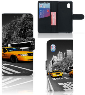 B2Ctelecom Beschermhoesje Alcatel 1B (2020) Telefoon Hoesje New York Taxi