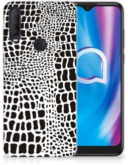 B2Ctelecom Beschermhoesje Alcatel 1S (2020) Smartphone hoesje Slangenprint