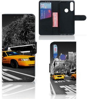 B2Ctelecom Beschermhoesje Alcatel 1S 2020 Telefoon Hoesje New York Taxi