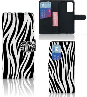 B2Ctelecom Beschermhoesje Huawei P40 Pro Smartphone Hoesje Zebra