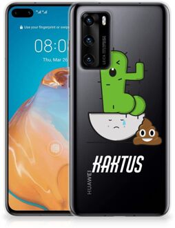 B2Ctelecom Beschermhoesje Huawei P40 Smartphone hoesje Cactus Poo