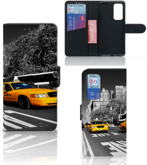 B2Ctelecom Beschermhoesje Huawei P40 Telefoon Hoesje New York Taxi