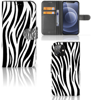 B2Ctelecom Beschermhoesje iPhone 12 | 12 Pro (6.1") Smartphone Hoesje Zebra