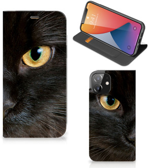 B2Ctelecom Beschermhoesje iPhone 12 | iPhone 12 Pro Telefoonhoesje Zwarte Kat