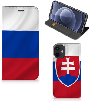 B2Ctelecom Beschermhoesje iPhone 12 Mini Flip Cover Slowaakse Vlag