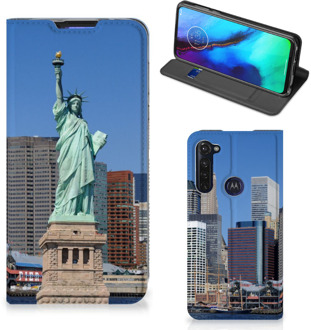 B2Ctelecom Beschermhoesje met foto Motorola Moto G Pro Smart Cover Vrijheidsbeeld